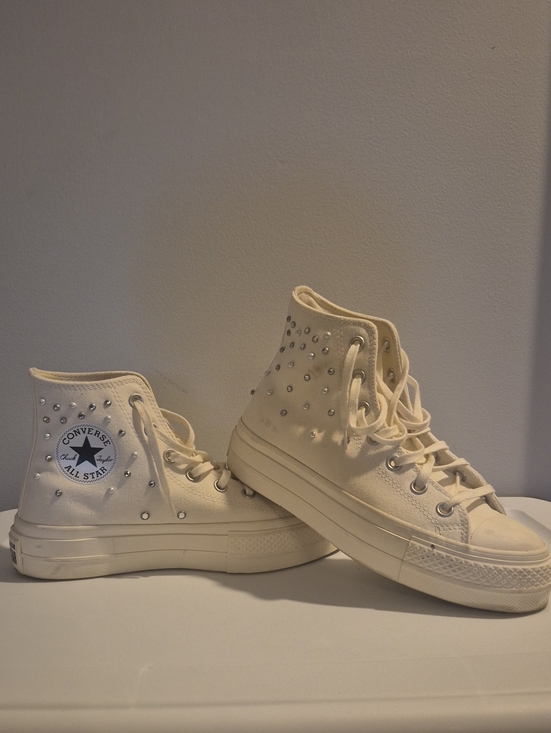 Converse Shoes - Converse High-Top Platform Converaw with Stud Accents
